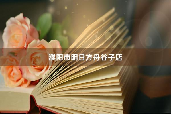 濮阳市明日方舟谷子店