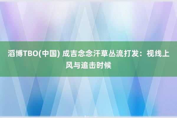 滔博TBO(中国) 成吉念念汗草丛流打发：视线上风与追击时候