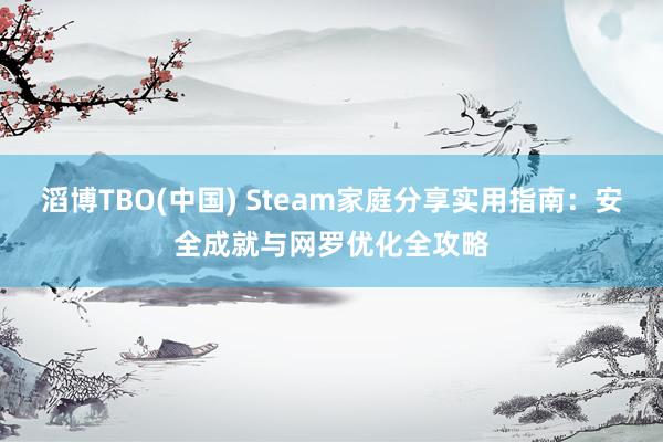 滔博TBO(中国) Steam家庭分享实用指南：安全成就与网罗优化全攻略