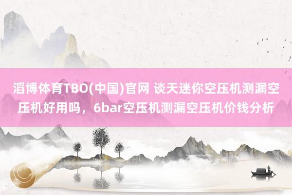 滔博体育TBO(中国)官网 谈天迷你空压机测漏空压机好用吗，6bar空压机测漏空压机价钱分析